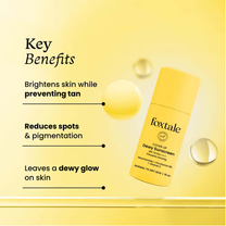 Foxtale Dewy Sunscreen SPF 70 PA++++ With Niacinamide + Provitamin B5 + Vitamin E
