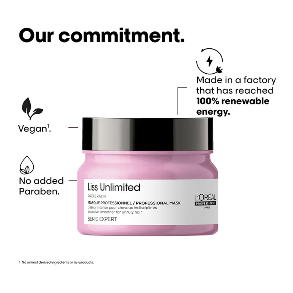 L'Oreal Professionnel Scalp Advanced Anti-Dandruff Dermo-Clarifier Shampoo+ Liss Unlimited Hair Mask