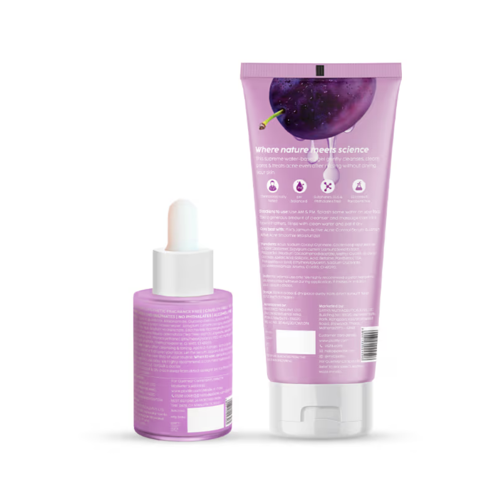 Plix Jamun Face Wash & Acne Marks Serum Combo