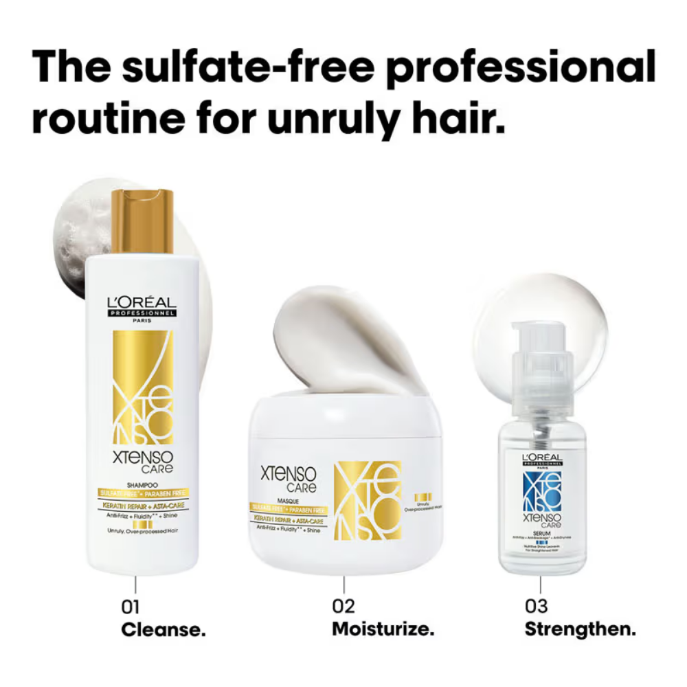 L'Oréal Professionnel Xtenso Care Sulfate Free Hair Care Regime With Shampoo, Masque And Serum