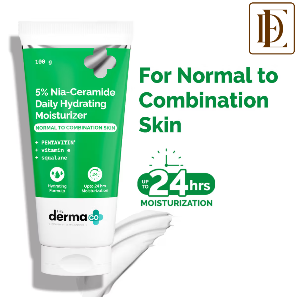 The Derma Co 5% Nia-Ceramide Daily Hydrating Moisturizer for Normal To Combination Skin