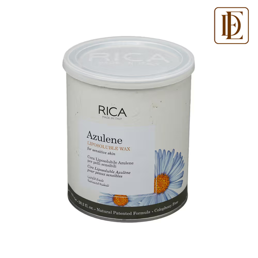 Rica Azulene Liposoluble Wax For Sensitive Skin With Glyceryl Rosinate & Natural Beeswax