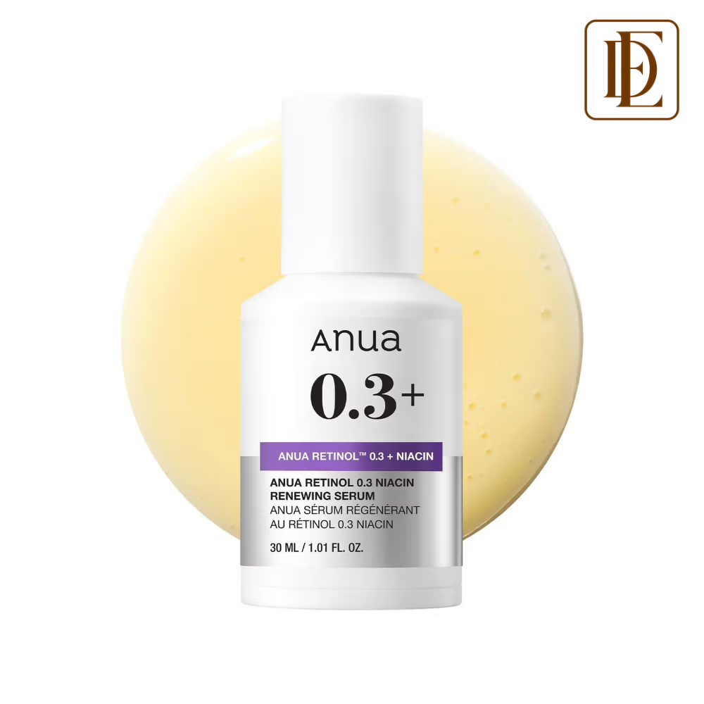 Anua Retinol 0.3 Niacin Renewing Serum, Anti-Aging Serum with Peptides Reduces Fine Lines & Wrinkles