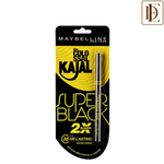 Maybelline New York Colossal Kajal Super Black, 2X Darker & 2X Colossal, Matte Finish Kajal