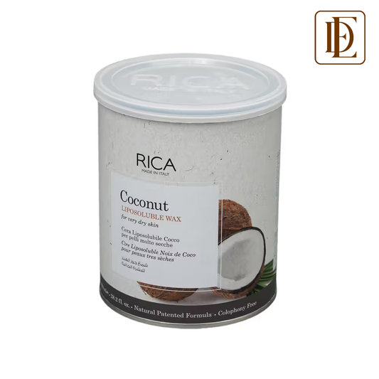 Rica Coconut Liposoluble Wax For Extremely Dry Skin With Glyceryl Rosinate & Natural Beeswax