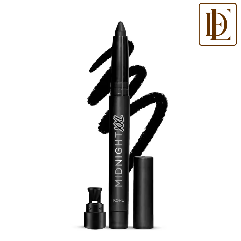 Renee Cosmetics Midnight XXL Waterproof, Smudge-Proof Kohl With Sharpener