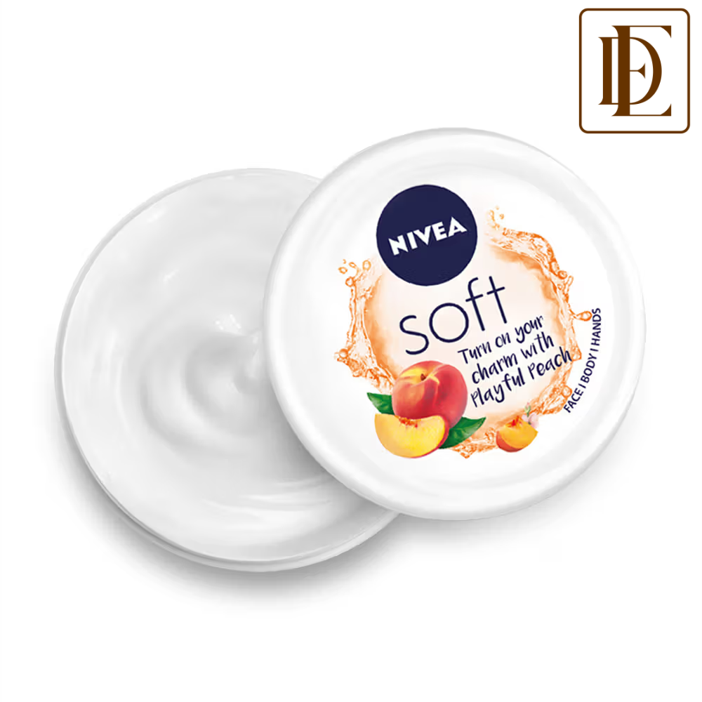 NIVEA Soft Light Moisturizer Cream Playful Peach For Hands And Body