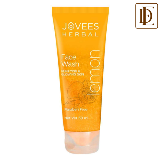 Jovees Herbal Lemon Face Wash with Lemon, Orange Peel & Kakadu Plum Extract | Removes Dirt, Impurities & Excess Oil | Reduces Dark Spot | Skin Brightening