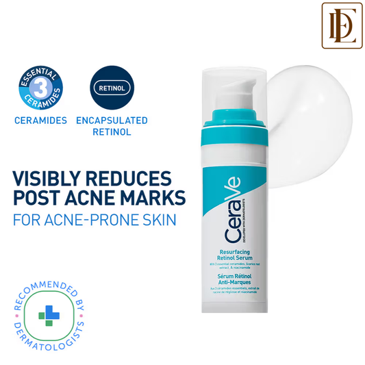 CeraVe Resurfacing Retinol Serum, Reduces Acne Marks with Licorice Root Extract & Niacinamide