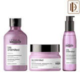 L'Oreal Professionnel Liss Unlimited Shampoo, Hair Mask & Hair Serum Combo For Frizzy Hair
