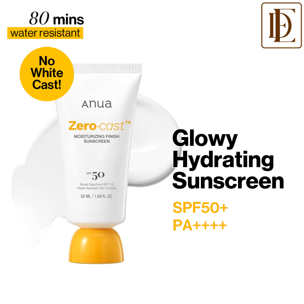 Anua Zero-Cast Moisturizing Finish Sunscreen SPF50+ PA++++