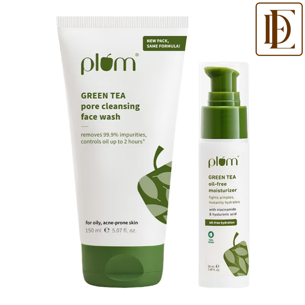 Plum Green Tea Cleansing Face Wash and Oil Free Moisturizer