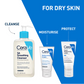 CeraVe Salicylic Acid Face Wash & Barrier Repair Moisturizing Cream for Dry Skin - Pack of 2