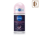 NIVEA Pearl & Beauty Fine Fragrance Deo Roll For Women, 72H Odor Protection, 0% Alcohol