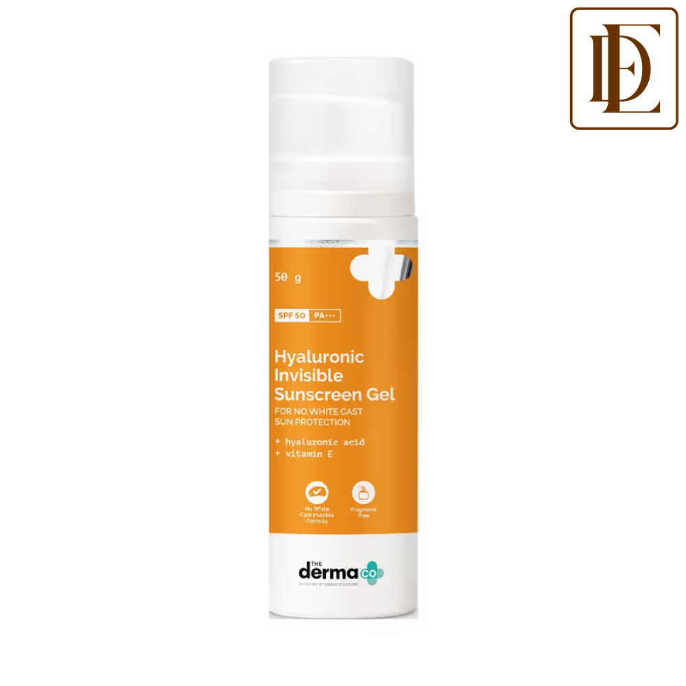 The Derma Co Hyaluronic Invisible Sunscreen With Hyaluronic Acid For No White Cast Sun Protection