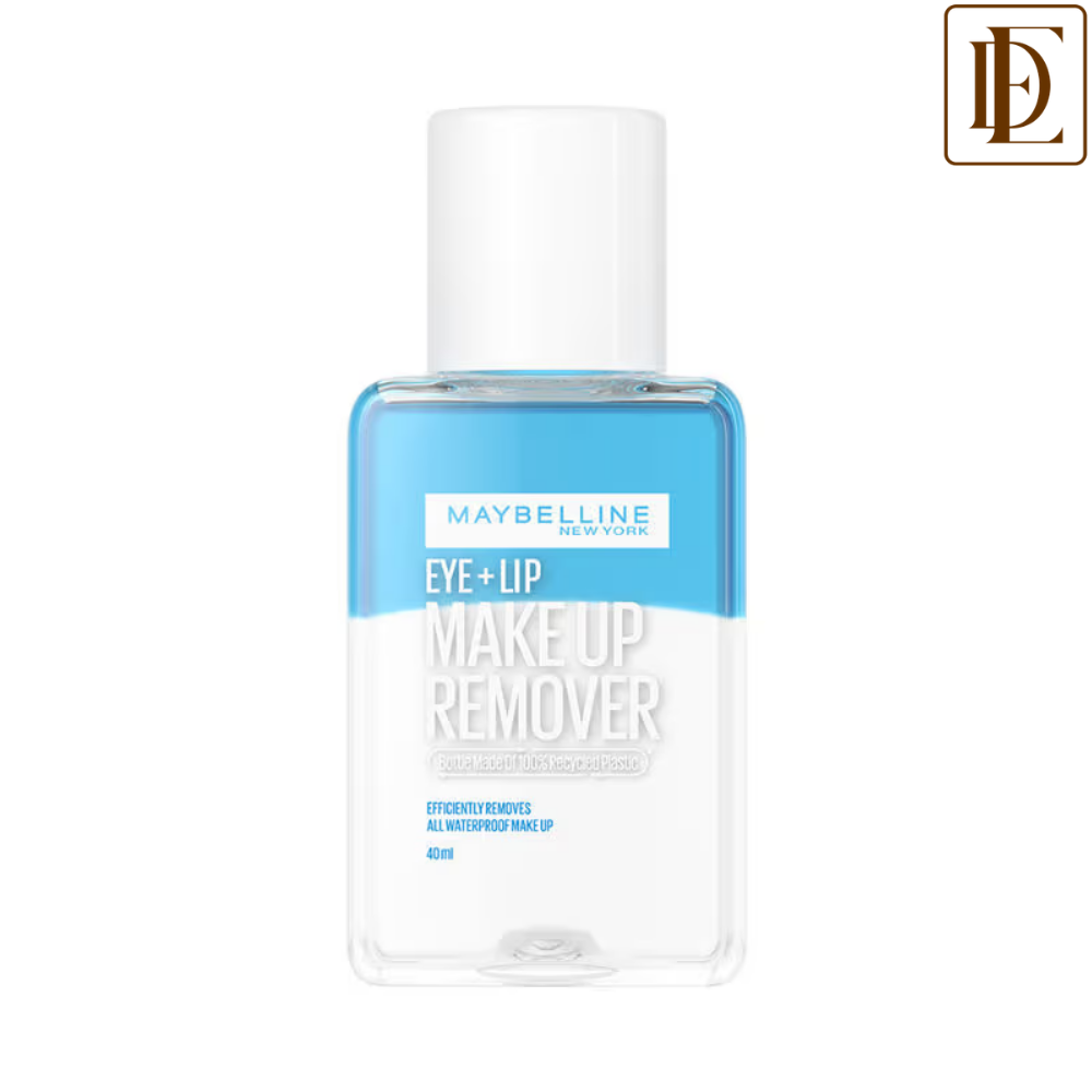 Maybelline New York Biphase Eye + Lip Makeup Remover for Waterproof Makeup, Fragrance-Free