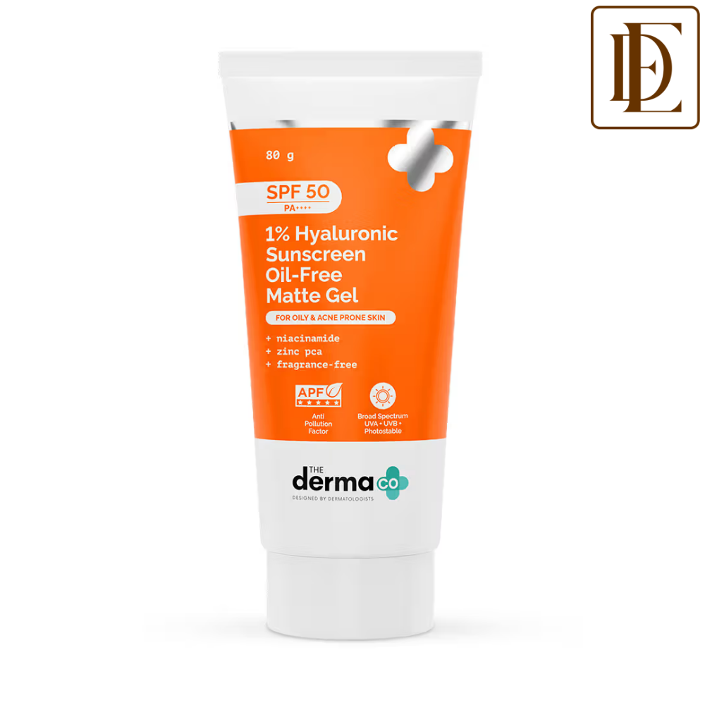 The Derma Co 1% Hyaluronic Sunscreen Oil-Free Gel With SPF 50 PA++++ For Oily In-Vivo tested