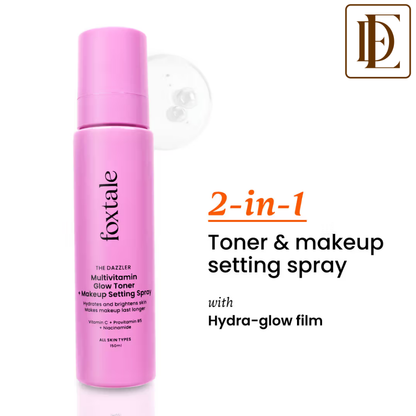 Foxtale Multivitamin Glow Toner + Setting Spray Vitamin C & Niacinamide