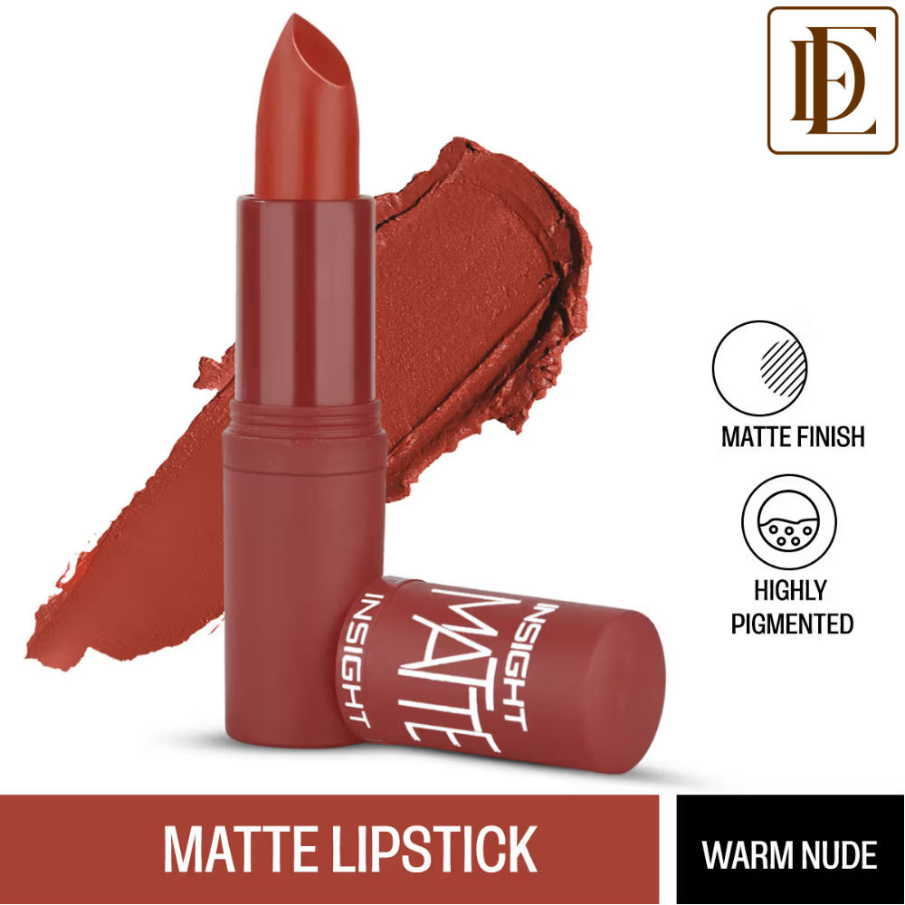 Insight Cosmetics Matte Lipstick, 1 Stroke Application, Long Lasting