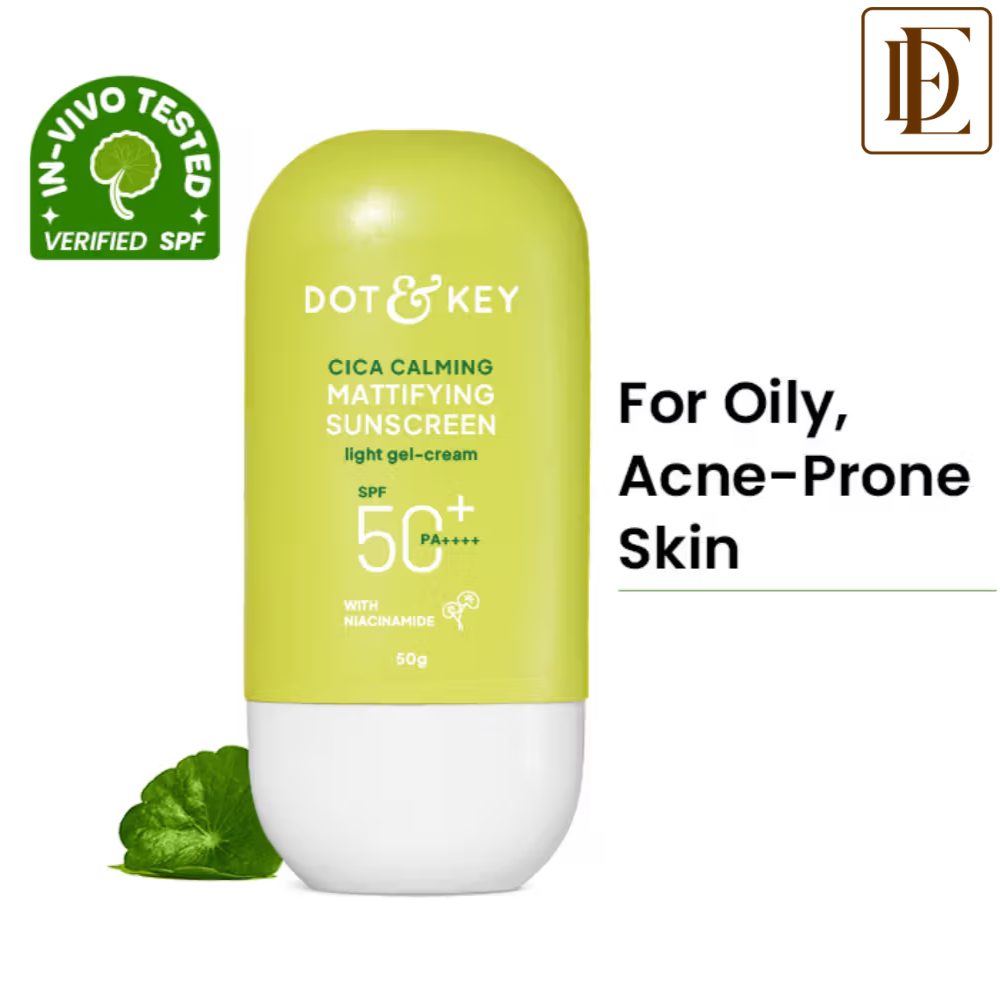 Dot & Key Cica Calming Mattifying Sunscreen In-Vivo Tested SPF 50+ PA++++, With Niacinamide