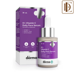 The Derma Co 5% Vitamin C Daily Face Serum With Ferulic Acid & Multivitamin For Skin Illumination
