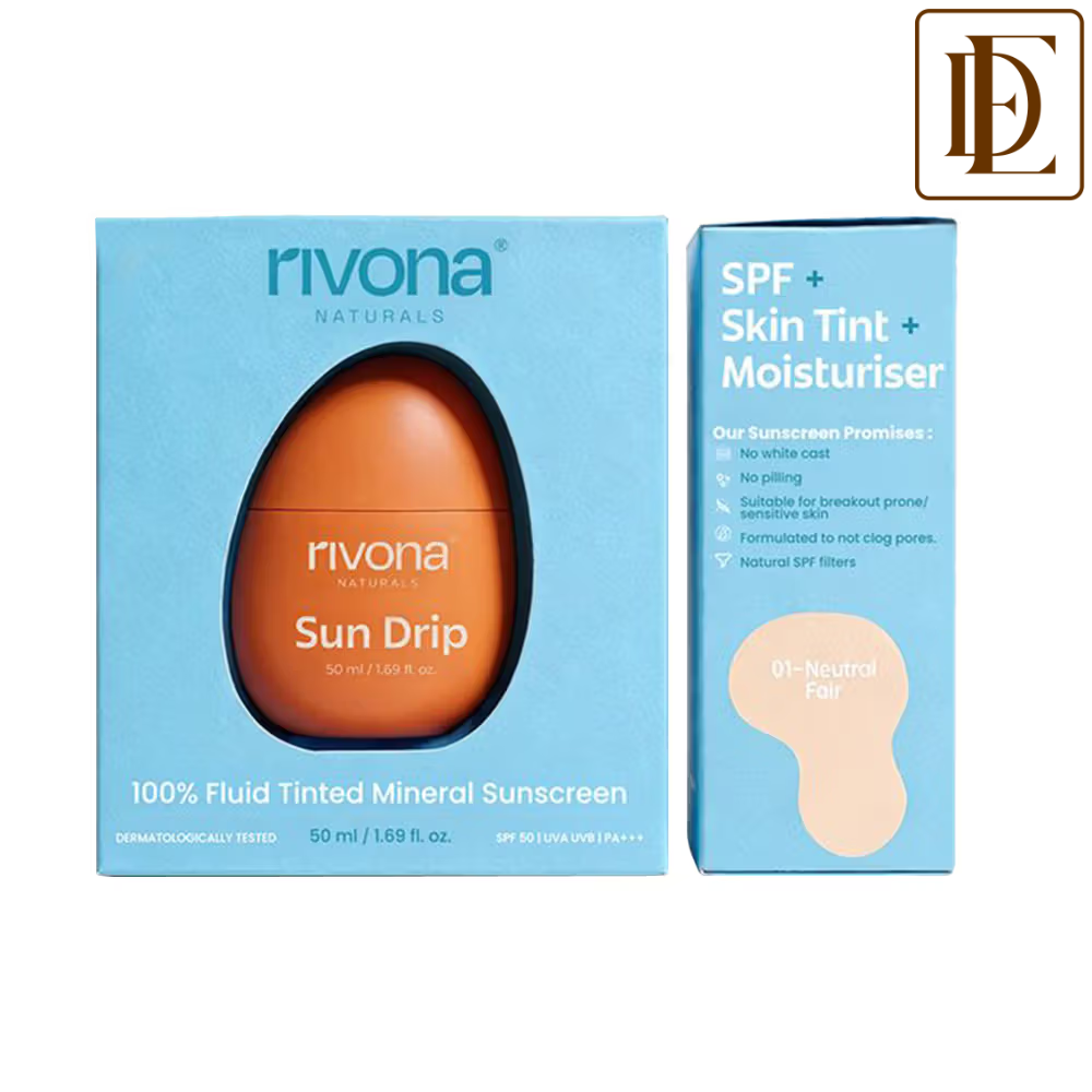 Rivona Naturals Sundrip 100% Mineral Fluid Tinted Sunscreen SPF 50 PA ++