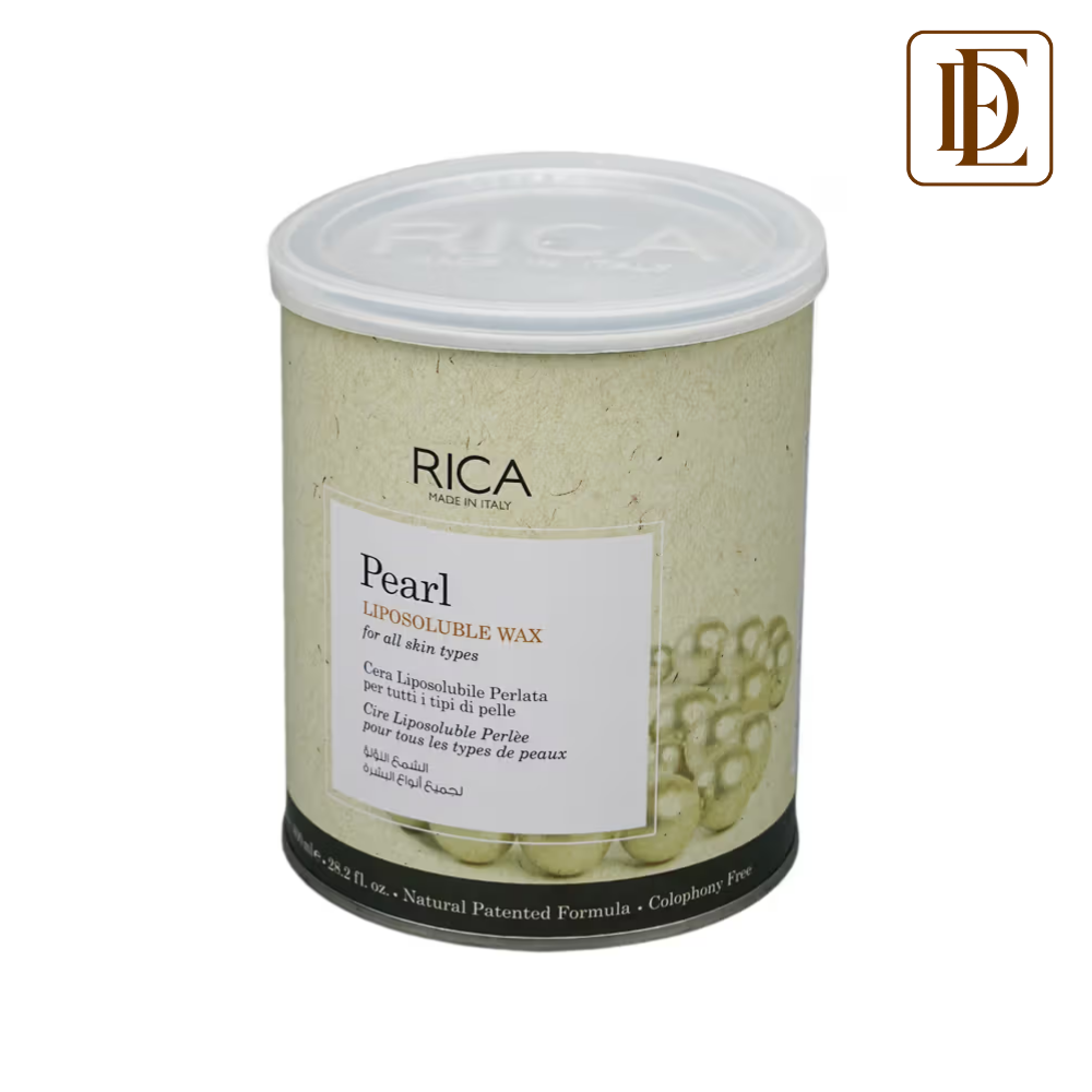 Rica Pearl Liposoluble Wax For All Skin Type With Glyceryl Rosinate & Natural Beeswax