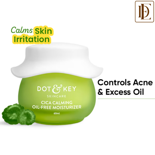 Dot & Key Cica Calming Oil-Free Moisturizer, With Niacinamide, For Oily, Acne-Prone Skin