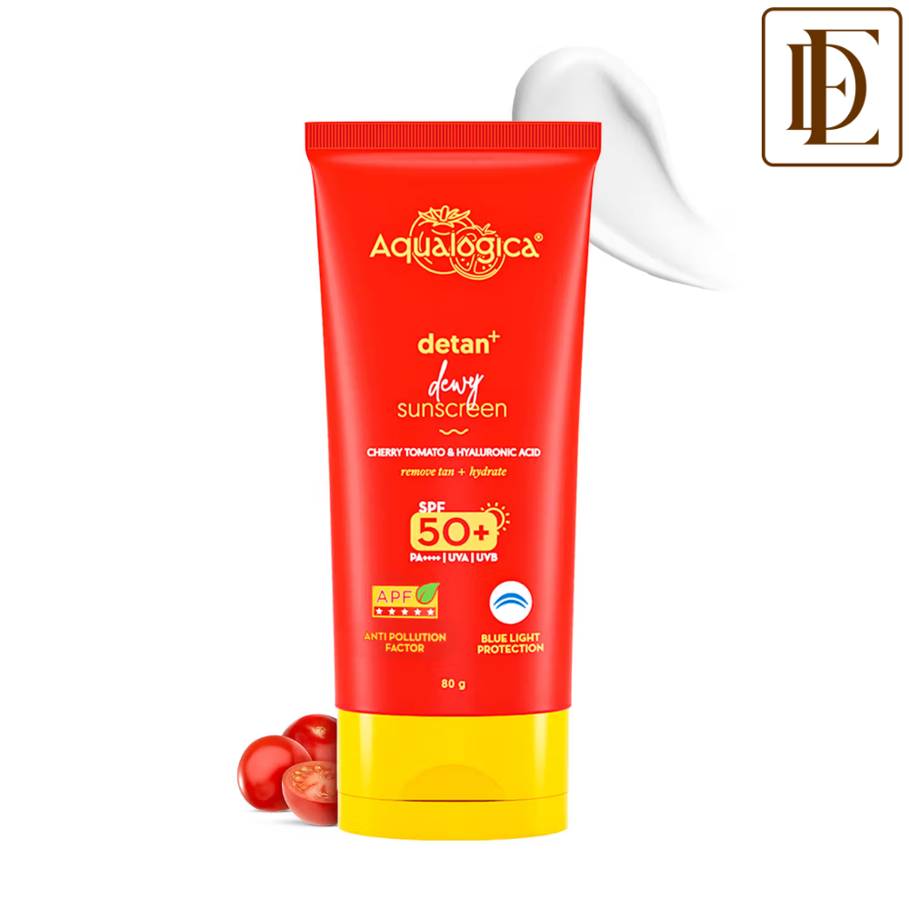 Aqualogica Detan+ Dewy Lightweight Sunscreen Gel SPF 50+ PA++++ for Normal & Dry Skin