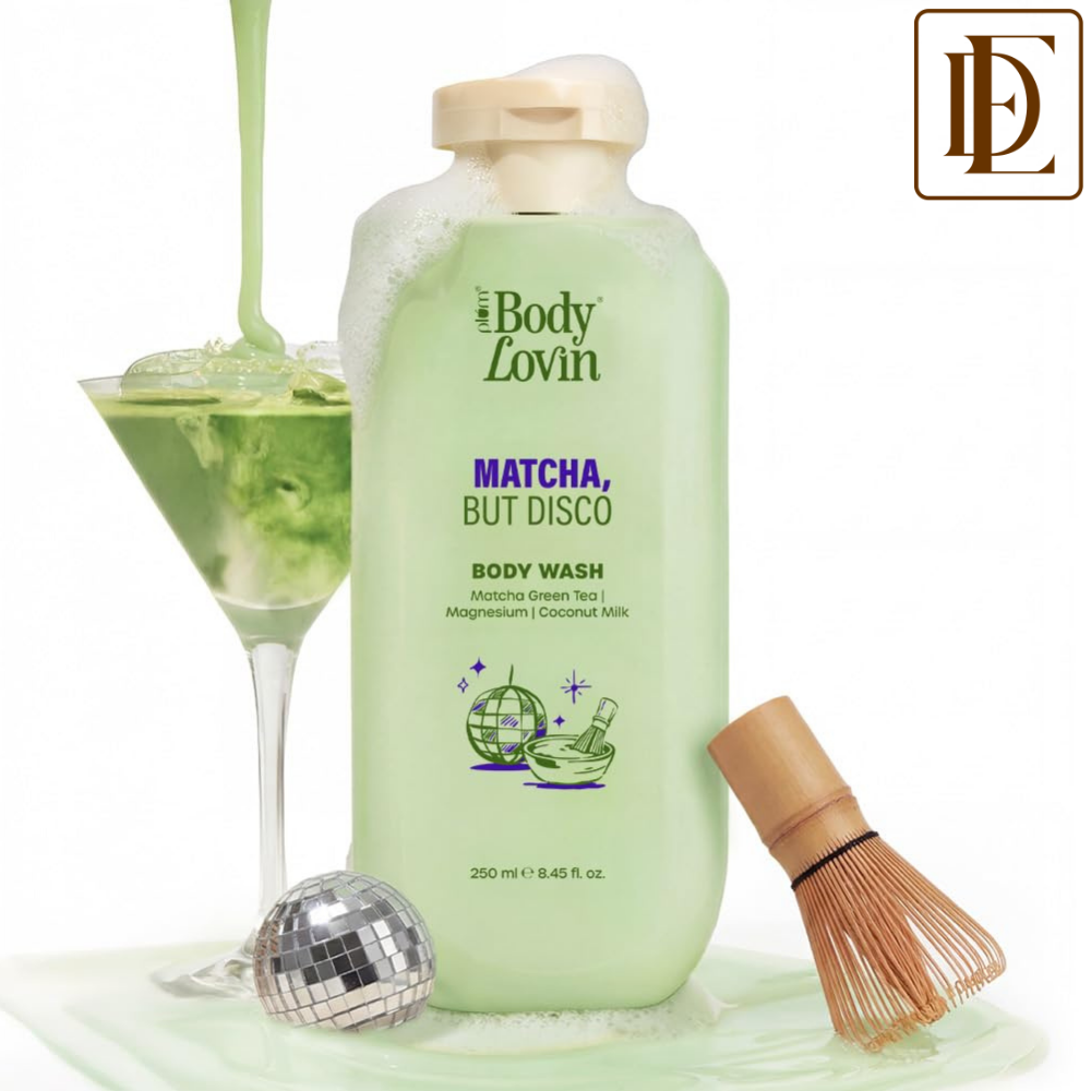 Plum BodyLovin’ Matcha, But Disco Body Wash, Calming & Smoothening, Lactonic Matcha Fragrance