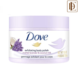 Dove Exfoliating Body Polish Scrub With Crushed Lavender And Coconut Milk