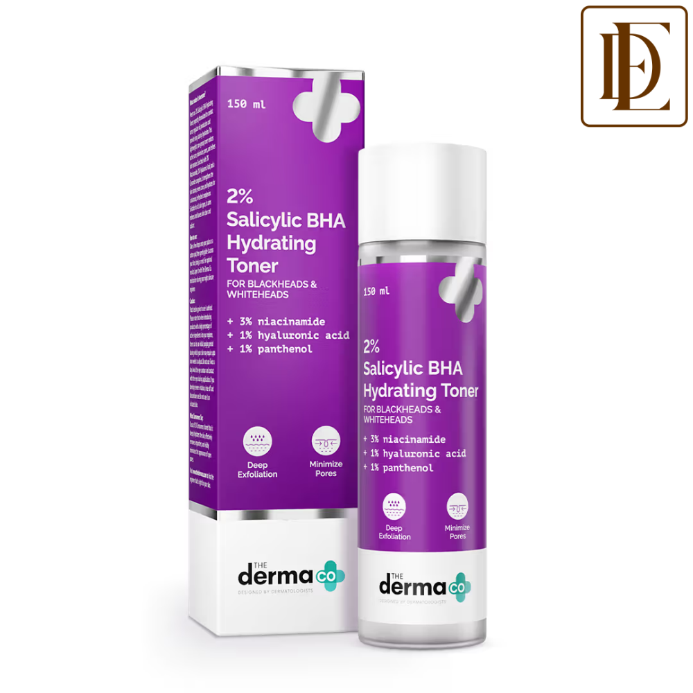 The Derma Co 2% Salicylic BHA Hydrating Toner for Oily and Acne Prone Skin