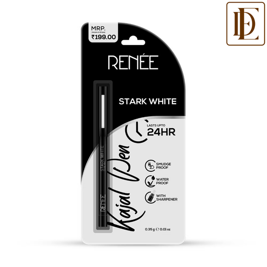 Renee Cosmetics Kajal Pen With Sharpener - Stark White