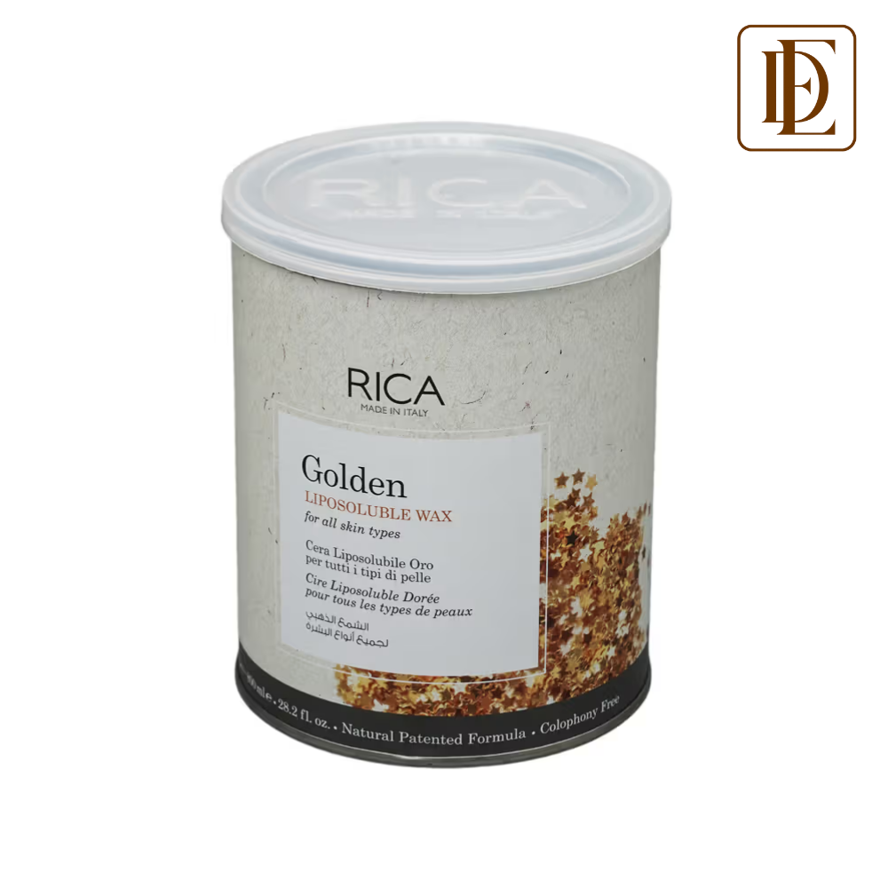 Rica Golden Liposoluble Wax For All Skin Type With Glyceryl Rosinate & Natural Beeswax