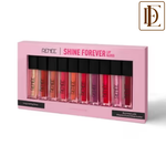 RENEE Shine Forever Lip Gloss Combo, Non Sticky, Moisturizing Effect, Gift for her - Pack of 10