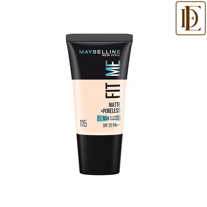 Maybelline New York Fit Me Matte + Poreless 16H Oil Control Foundation With SPF 22