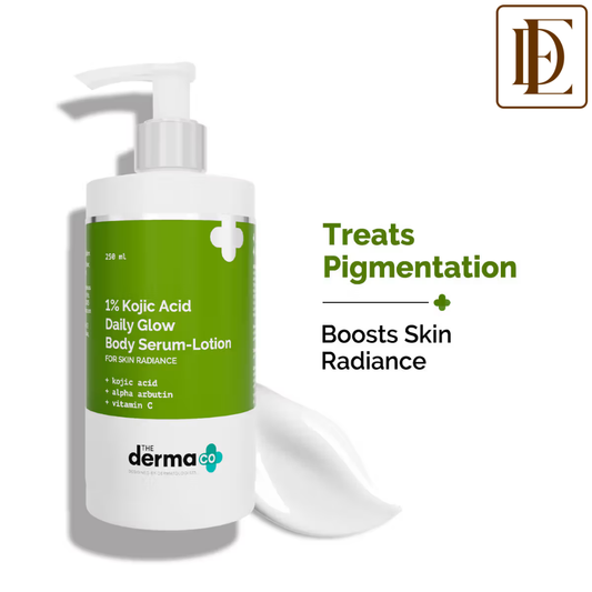 The Derma Co 1% Kojic Acid Body Lotion for Daily Glow and Skin Radiance