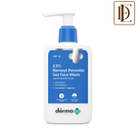 The Derma Co 2.5% Benzoyl Peroxide Gel Face Wash with Ceramides For Acne,Inflammation & Oily Skin