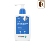 The Derma Co 2.5% Benzoyl Peroxide Gel Face Wash with Ceramides For Acne,Inflammation & Oily Skin