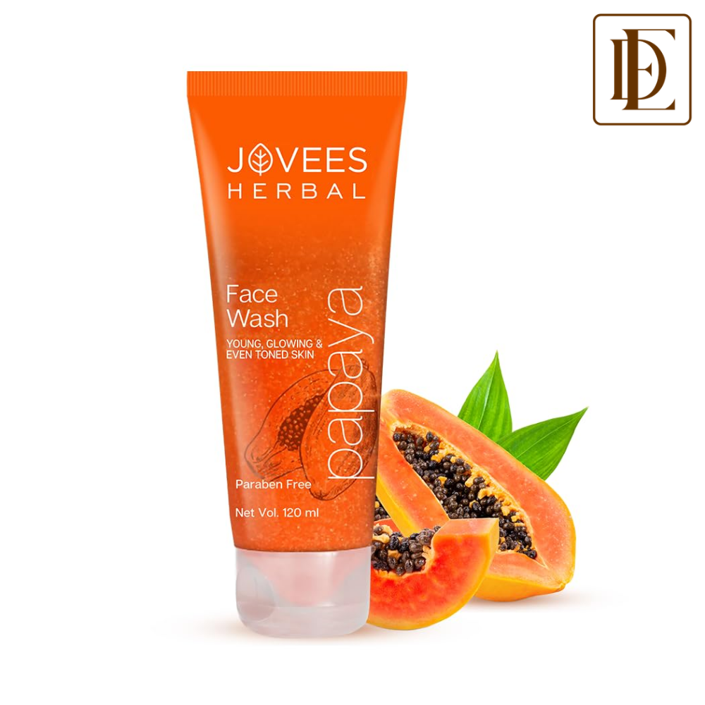 Jovees Herbal Papaya Face wash For Glowing And Brightening Skin All Skin Types Men And Women