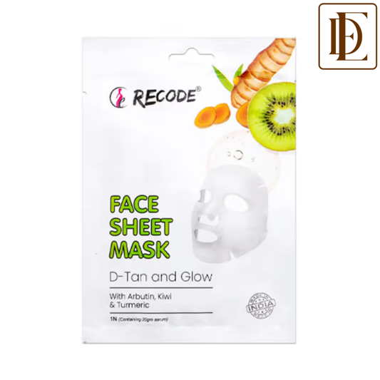 Recode D Tan And Glow Face Sheet Mask