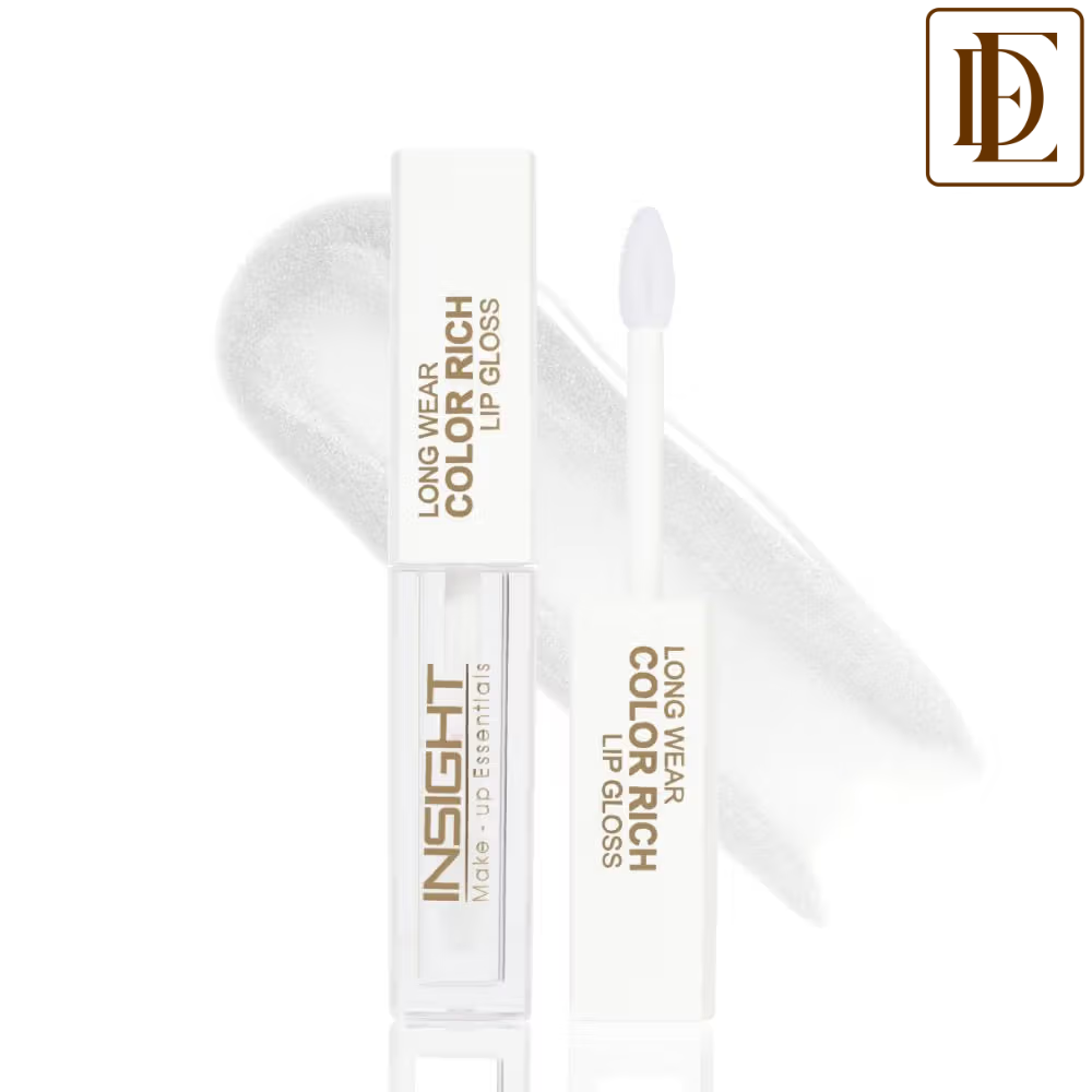 Insight Cosmetics Long Wear Color Rich Lip Gloss, Moisturising Long Wear Formula, Ultra Glossy Finish