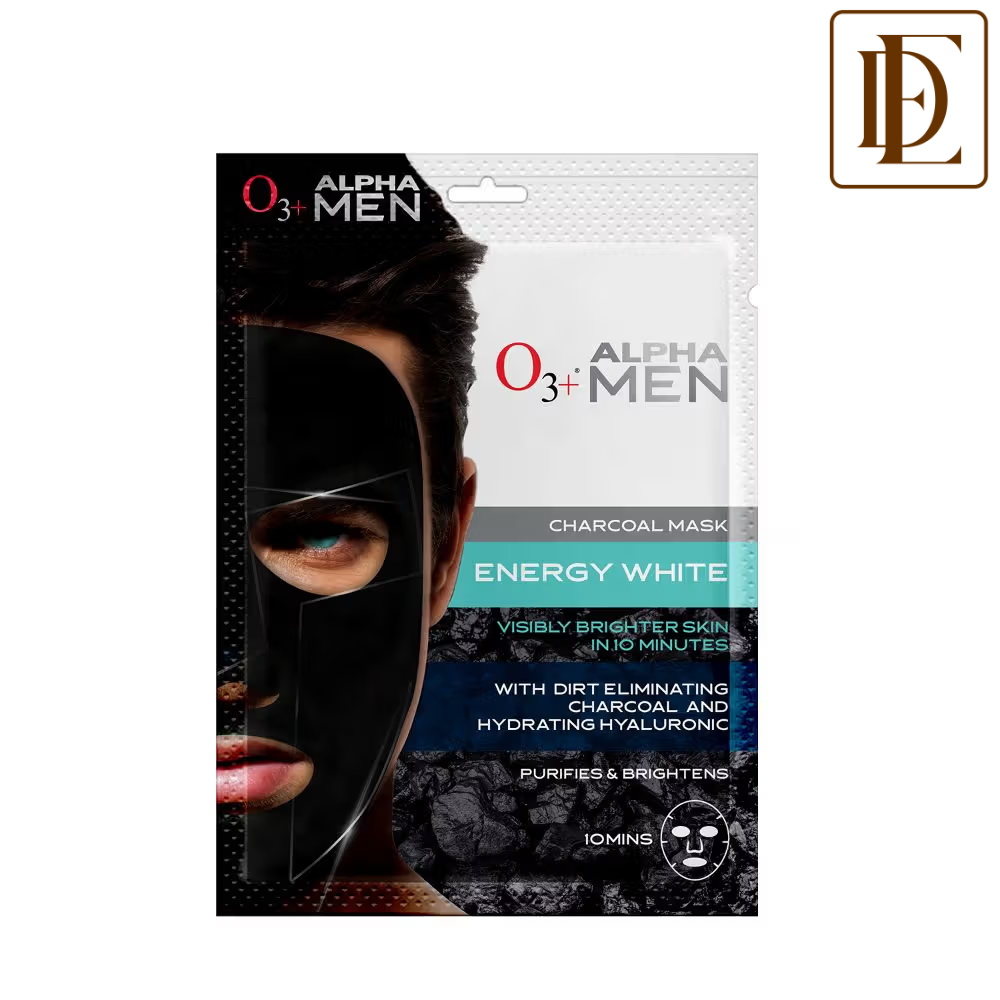 O3+ Alpha Men Energy White Charcoal Face Sheet Mask