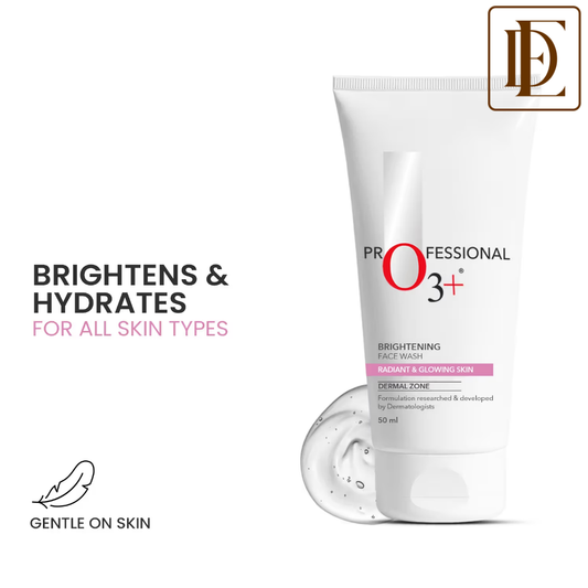 O3+ Brightening Face Wash with Cucumber & Aloe Vera Extract, All Skin Types