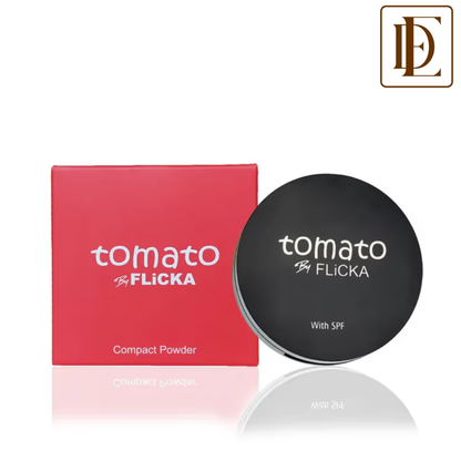 Flicka Tomato Compact Powder With Spf Matte Finish Lightweight & Shine Control