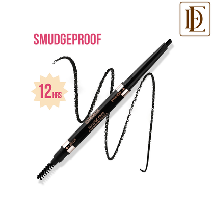 Insight Cosmetics Smudge Free Eyebrow Pencil, 2 In1 Define & Blend,12hrs Long Lasting