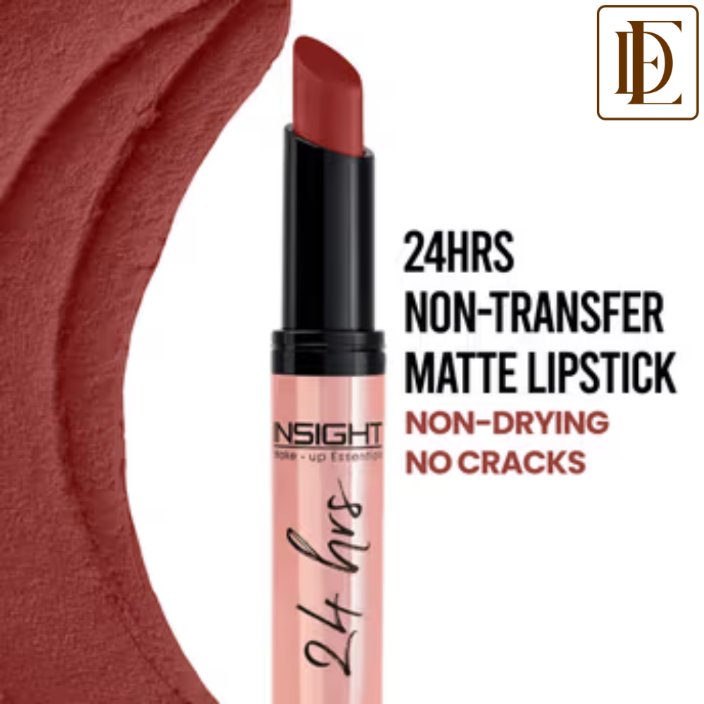 Insight Cosmetics 24 Hrs Non Transfer Matte Lipstick, Creamy Texture Matte Finish, Waterproof