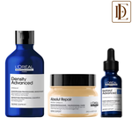L'Oreal Professionnel Density Advanced Shampoo, Absolut Repair Mask & Advanced Leave-In Serum Combo