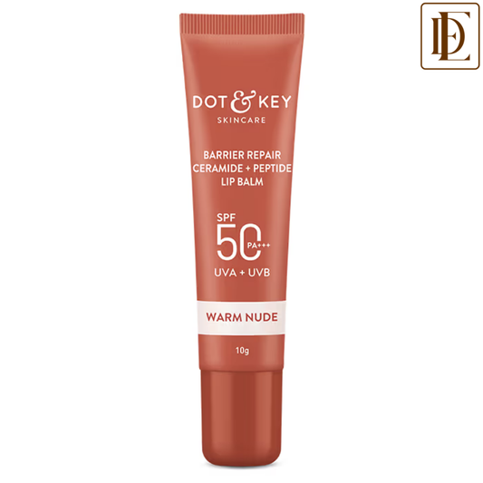 Dot & Key Ceramide & Peptide Barrier Repair Lip Balm SPF 50 PA+++, Warm Nude