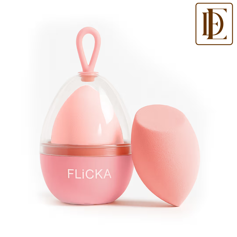 Flicka Beauty Blender Sponge With Case Super Soft Easy Blend & Precise Application For Makeup